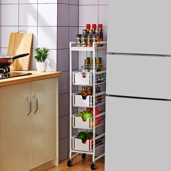 small spaces, kitchen shelves